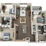 801 LasCo Rise apartments Dallas Floor plan 14