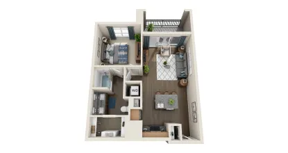 801 LasCo Rise apartments Dallas Floor plan 2