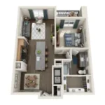 801 LasCo Rise apartments Dallas Floor plan 4
