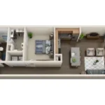 801 LasCo Rise apartments Dallas Floor plan 5