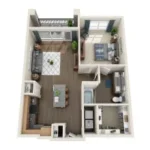 801 LasCo Rise apartments Dallas Floor plan 6