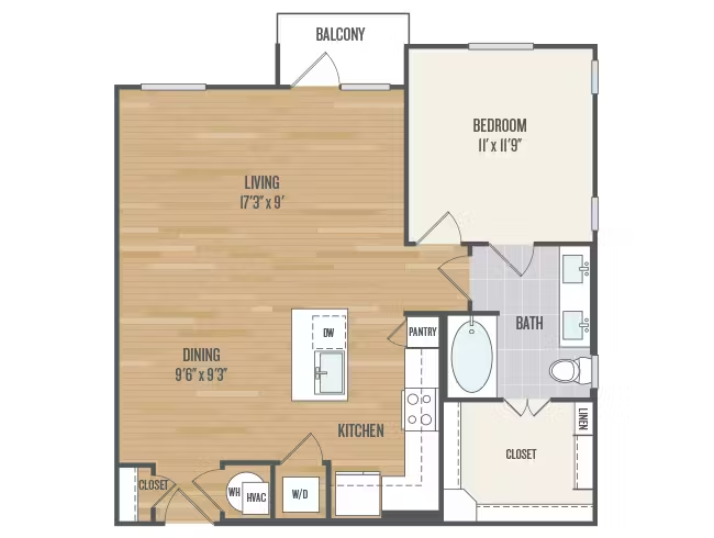 AMLI Grapevine Rise apartments Dallas Floor plan 13