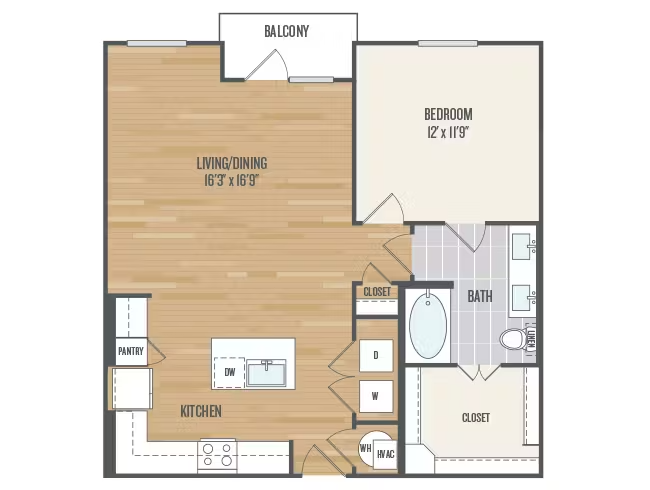 AMLI Grapevine Rise apartments Dallas Floor plan 14