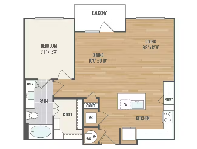 AMLI Grapevine Rise apartments Dallas Floor plan 15