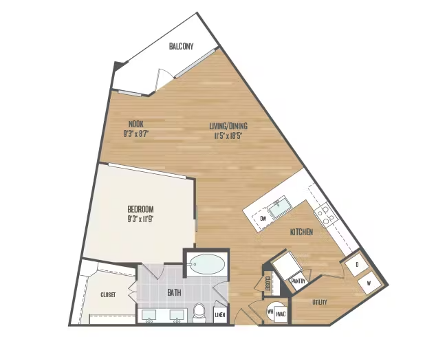 AMLI Grapevine Rise apartments Dallas Floor plan 16