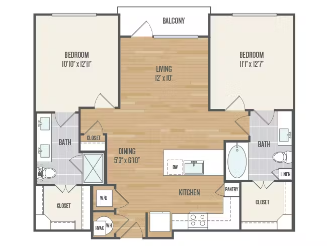 AMLI Grapevine Rise apartments Dallas Floor plan 18