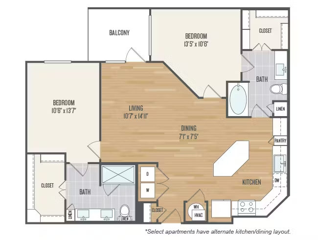 AMLI Grapevine Rise apartments Dallas Floor plan 20