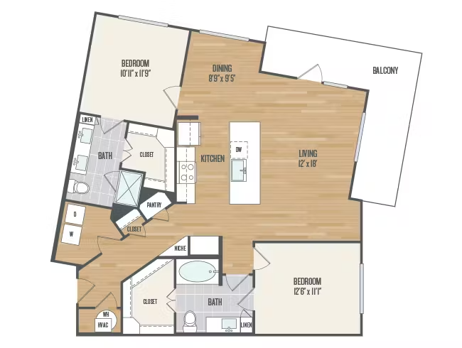 AMLI Grapevine Rise apartments Dallas Floor plan 25