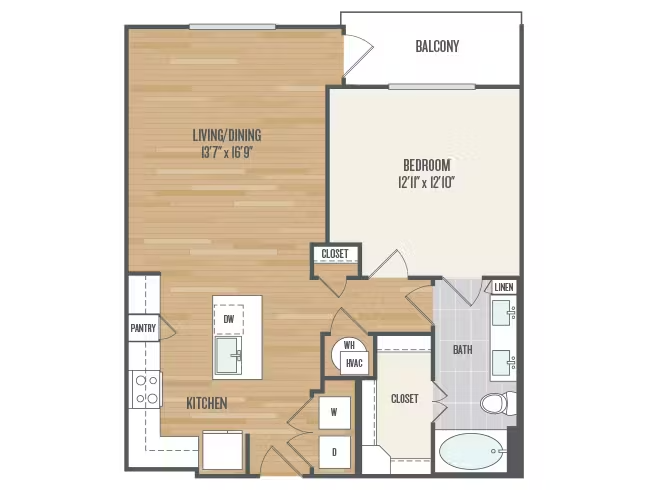 AMLI Grapevine Rise apartments Dallas Floor plan 4