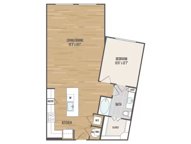AMLI Grapevine Rise apartments Dallas Floor plan 6