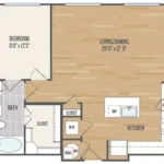 AMLI Grapevine Rise apartments Dallas Floor plan 9