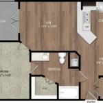 Alaqua at Frisco Rise apartments Dallas Floor plan 1
