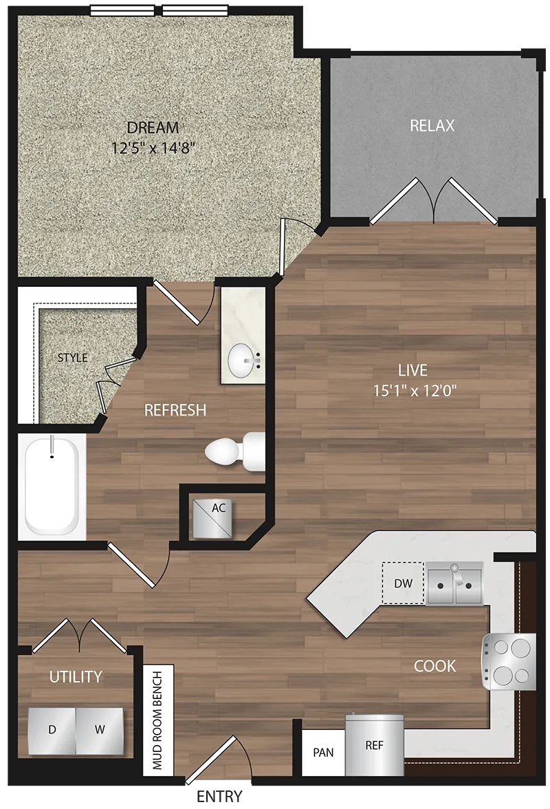 Alaqua at Frisco Rise apartments Dallas Floor plan 2