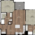 Alaqua at Frisco Rise apartments Dallas Floor plan 7