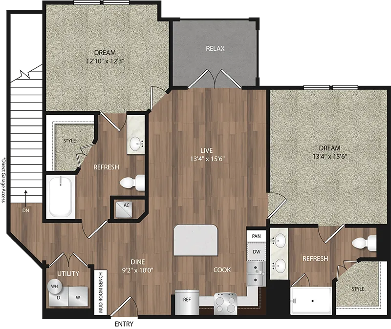 Alaqua at Frisco Rise apartments Dallas Floor plan 8