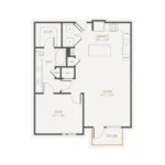 Alexan Lower Greenville Rise apartments Dallas Floor plan 14