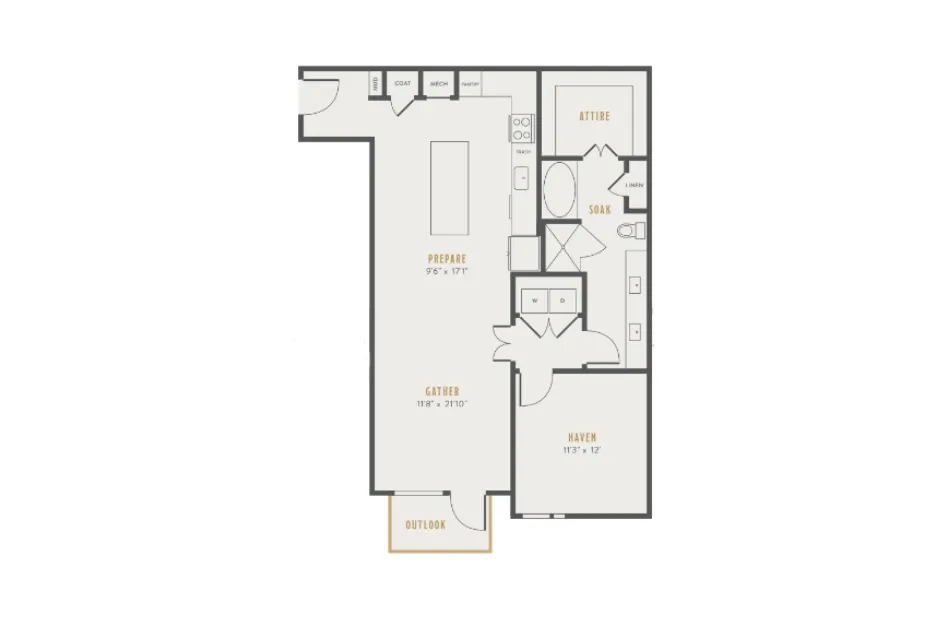Alexan Lower Greenville Rise apartments Dallas Floor plan 19