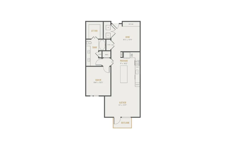 Alexan Lower Greenville Rise apartments Dallas Floor plan 22