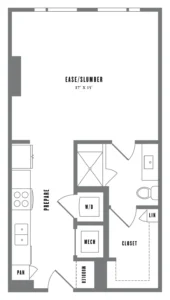 Alexan Waterloo Rise apartments Austin Floor plan 2
