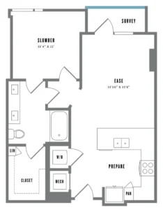 Alexan Waterloo Rise apartments Austin Floor plan 4
