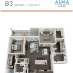 Alma Hub 121 Rise apartments Dallas Floor plan 10