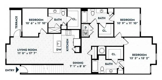 Alta Sergeant Rise apartments Houston Floor plan 10