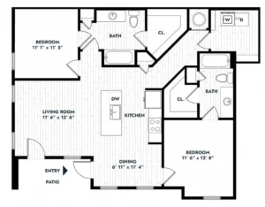 Alta Sergeant Rise apartments Houston Floor plan 5
