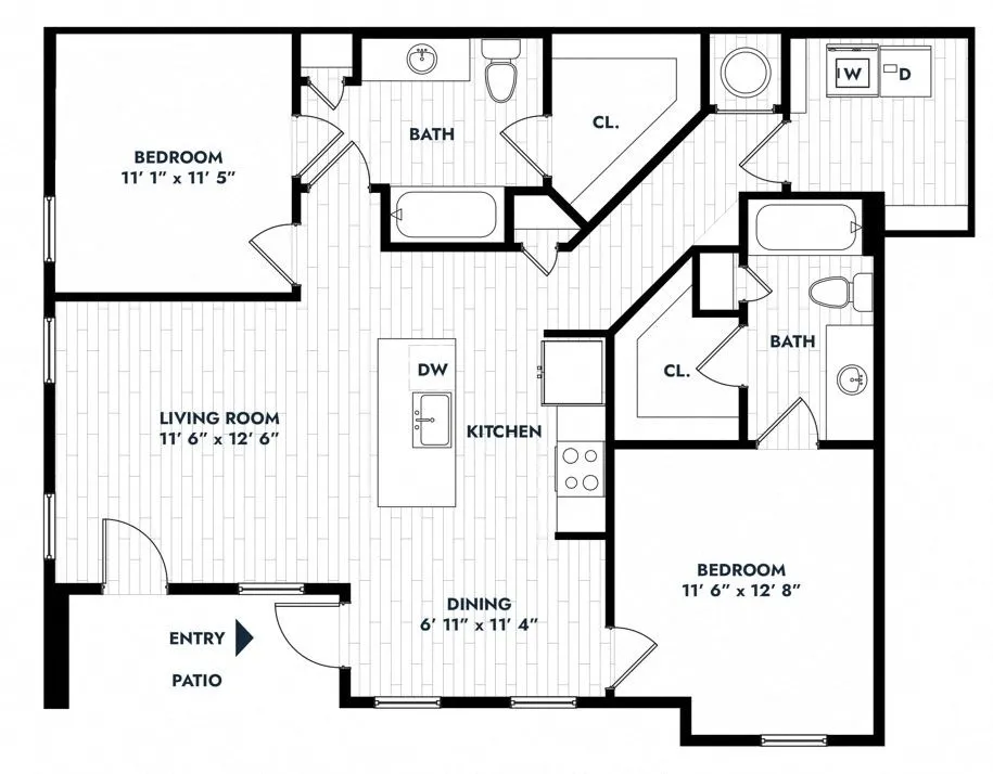 Alta Sergeant Rise apartments Houston Floor plan 6