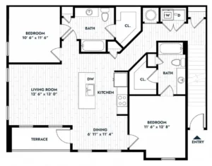 Alta Sergeant Rise apartments Houston Floor plan 7