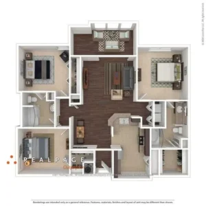 Apex at Royal Oaks Rise apartments Houston Floor plan 16