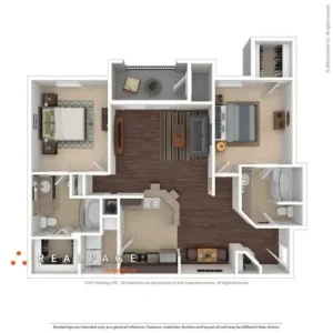 Apex at Royal Oaks Rise apartments Houston Floor plan 9