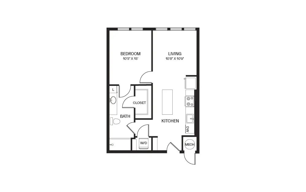 Archive Rise apartments Dallas Floor plan 3