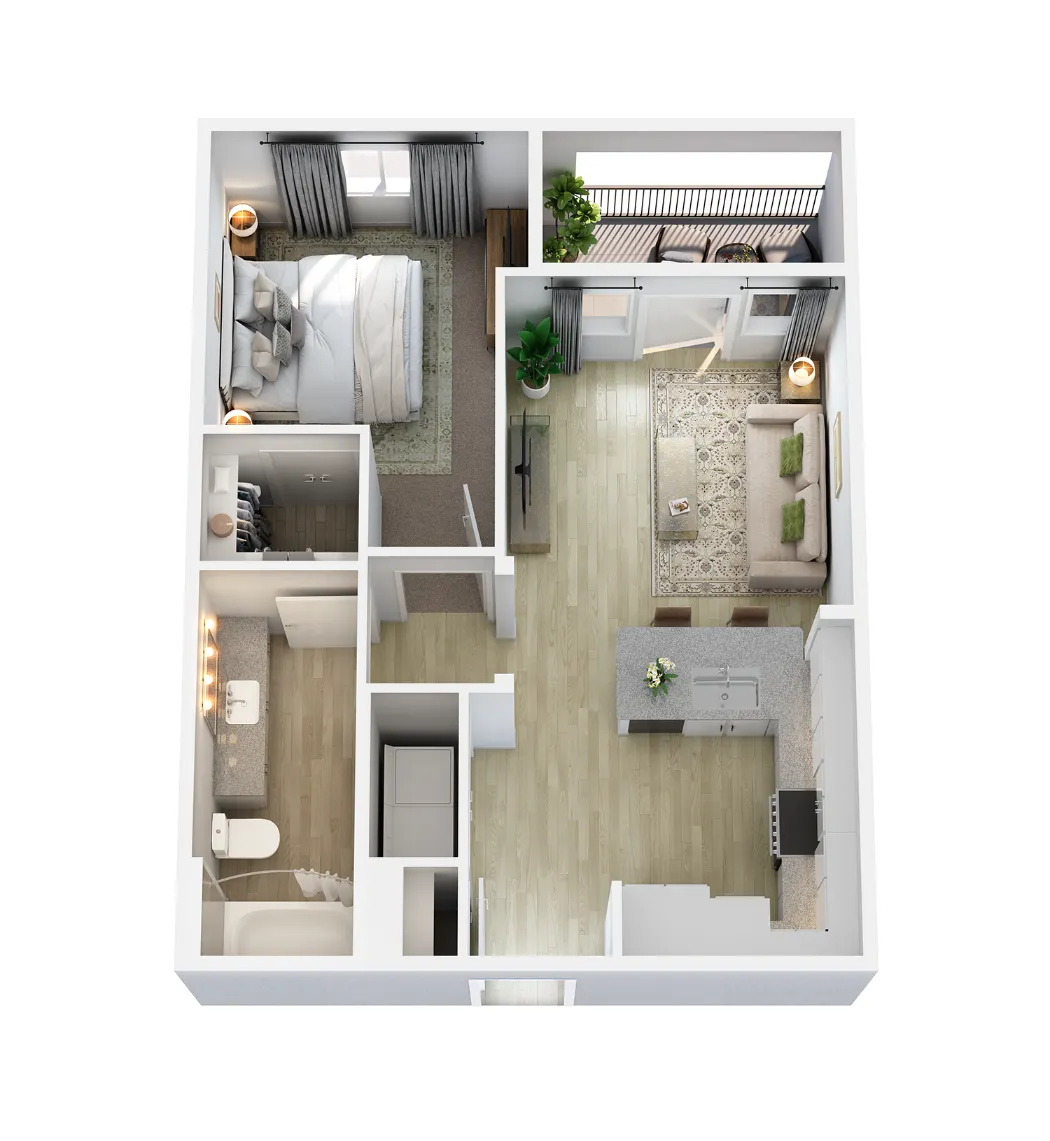 Arden at Midtown GP Rise apartments Dallas Floor plan 1