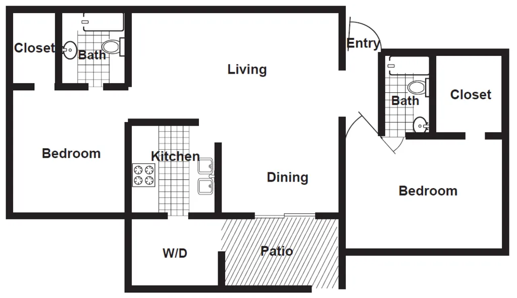 Ashford Casa Serena Rise apartments Houston Floor plan 4