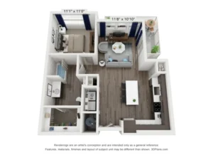 Aspen at Mercer Crossing Rise apartments Dallas Floor plan 10