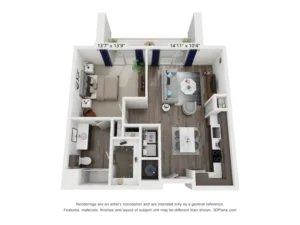 Aspen at Mercer Crossing Rise apartments Dallas Floor plan 11