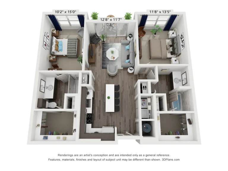 Aspen at Mercer Crossing Rise apartments Dallas Floor plan 12