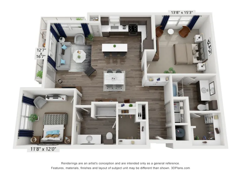 Aspen at Mercer Crossing Rise apartments Dallas Floor plan 18