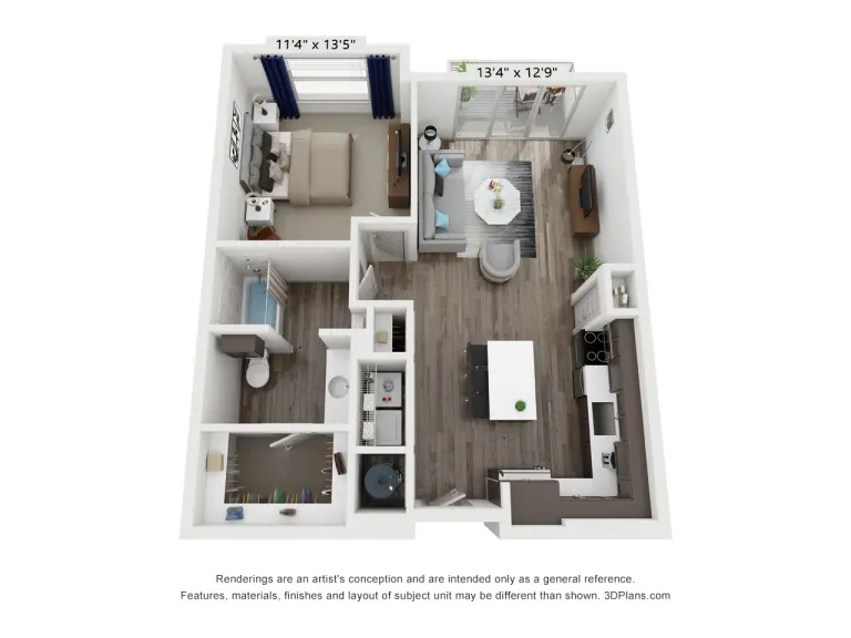 Aspen at Mercer Crossing Rise apartments Dallas Floor plan 8