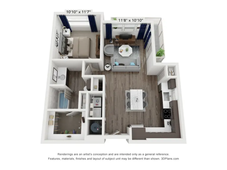 Aspen at Mercer Crossing Rise apartments Dallas Floor plan 9