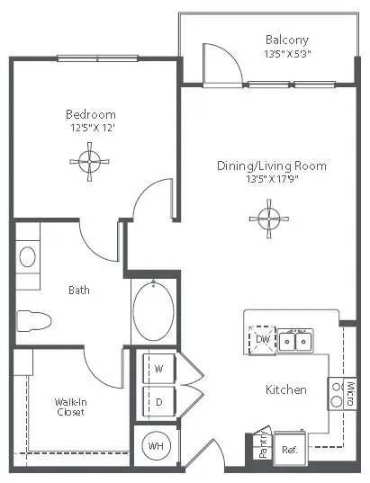 Astor Tanglewood Rise Apartments Houston FloorPlan 10