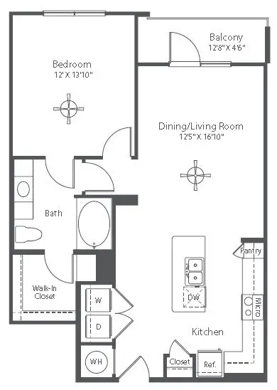 Astor Tanglewood Rise Apartments Houston FloorPlan 11