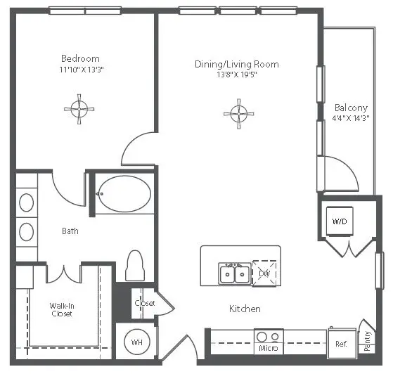 Astor Tanglewood Rise Apartments Houston FloorPlan 16