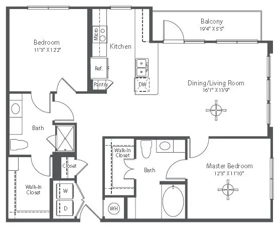 Astor Tanglewood Rise Apartments Houston FloorPlan 18