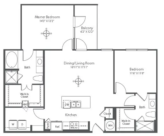 Astor Tanglewood Rise Apartments Houston FloorPlan 19
