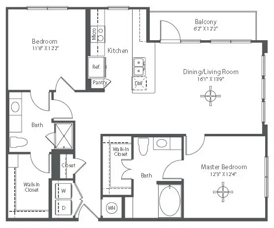 Astor Tanglewood Rise Apartments Houston FloorPlan 21