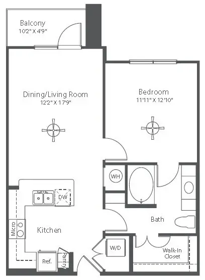 Astor Tanglewood Rise Apartments Houston FloorPlan 3