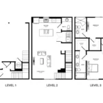 Atlas Waterside Rise apartments Dallas Floor plan 25