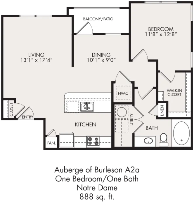 Auberge of Burleson Rise apartments Dallas Floor plan 3