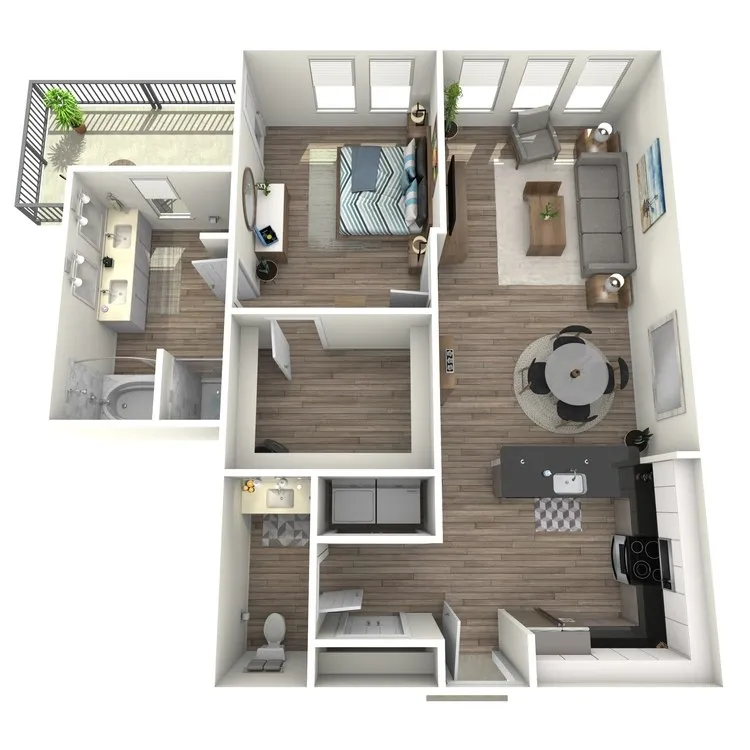 Bandera at Preston Hollow Rise apartments Dallas Floor plan 5